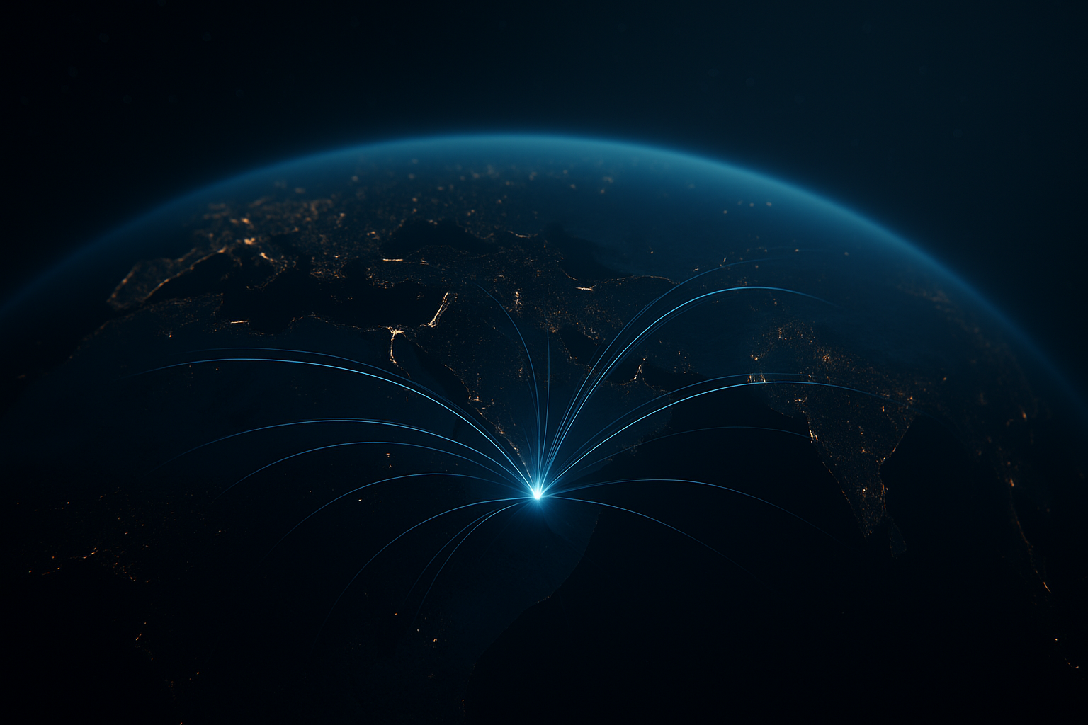 An abstract image representing communication and connectivity, with a clean, professional aesthetic.